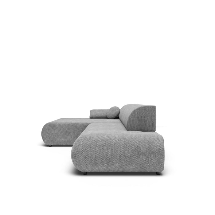 by fonQ Wisp Hoekbank met Chaise Longue Links met Slaapfunctie - Chenille - Terra