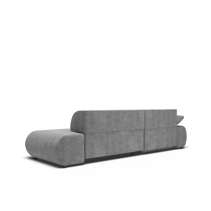 by fonQ Wisp Hoekbank met Chaise Longue Links met Slaapfunctie - Chenille - Terra