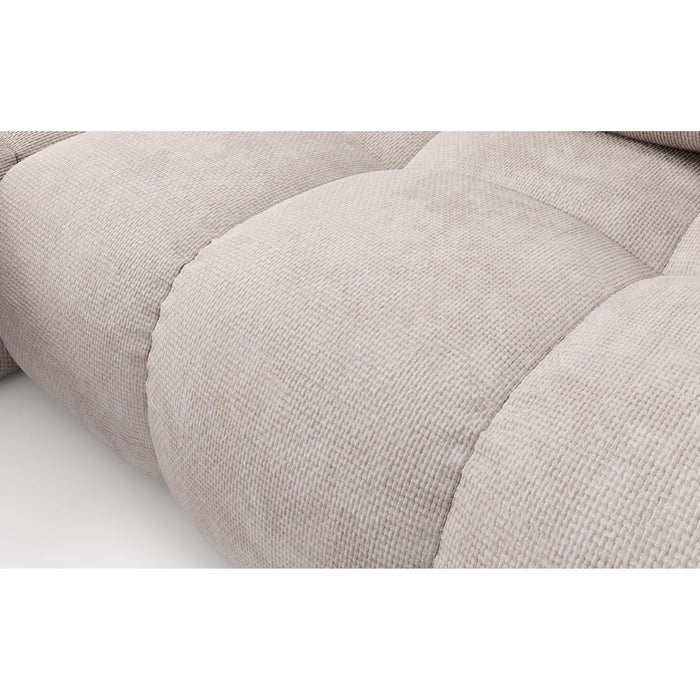 by fonQ Charme Hoekbank Links met Slaapfunctie - Chenille - Greige