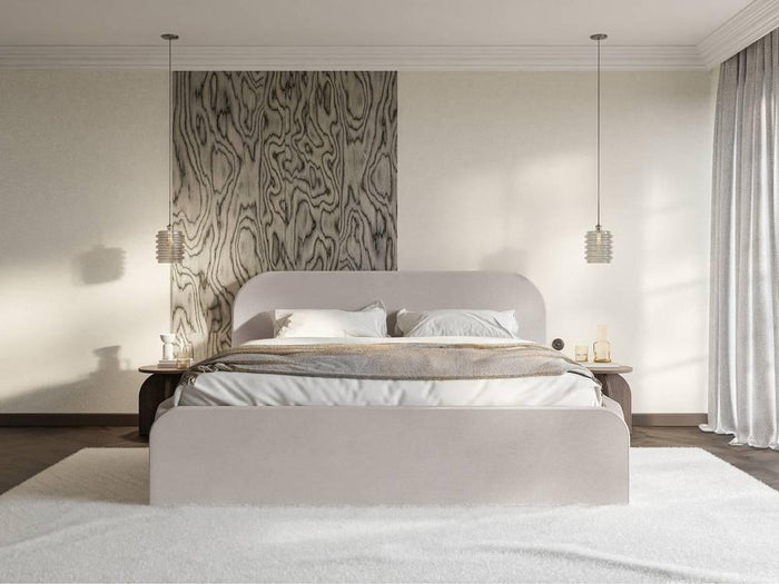 NADUVI Collection Bedframe Carina 200 x 200 fluweel