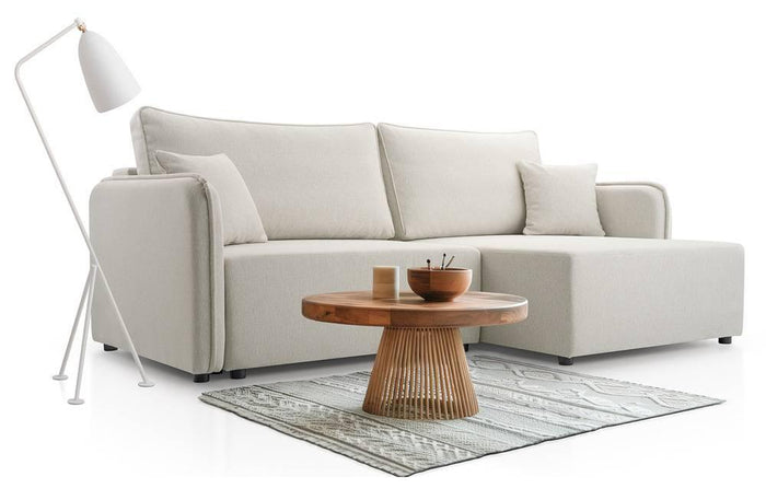 NADUVI Collection Hoekslaapbank Juni recht met opbergvak