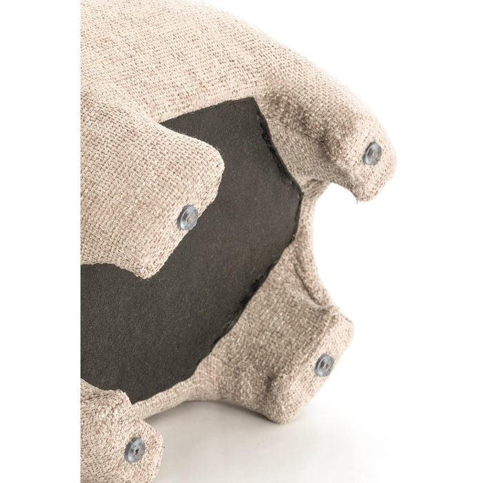 Light & Living Poef Zenica - Bruin - 53x41x38cm