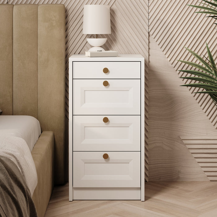 Meubella - Ladekast Rumble - Wit - 40 cm