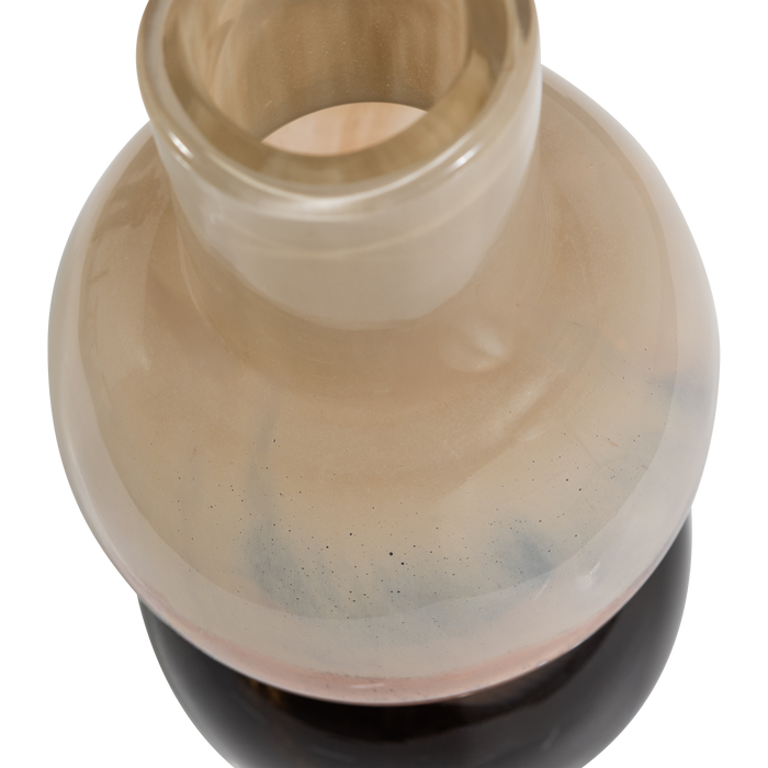 WOOOD Marjon Vaas - Handgevormd - Glas - Bruin - 30x14x14