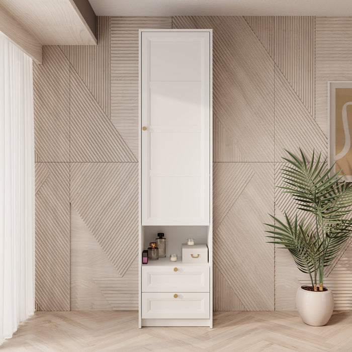 Meubella - Schoenenkast Rumble - Wit - 54 cm