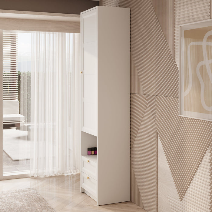 Meubella - Schoenenkast Rumble - Wit - 54 cm