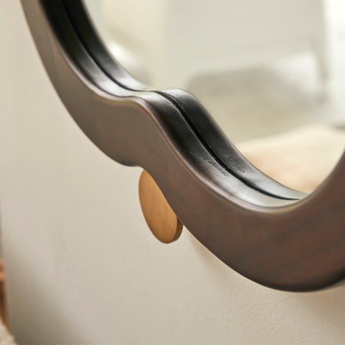 Tikamoon - Spiegel in mindihout 80x50 cm Agate