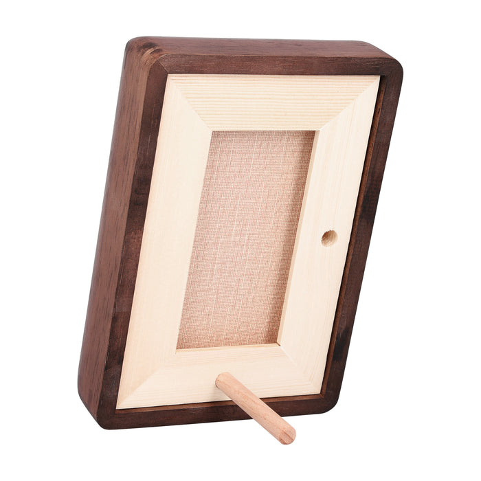 ACAZA Fotolijst - Fotokader - Fotolijst 10x15 - Matoa Hout - Walnoot Kleur - Fotolijsten - Fotolijstje