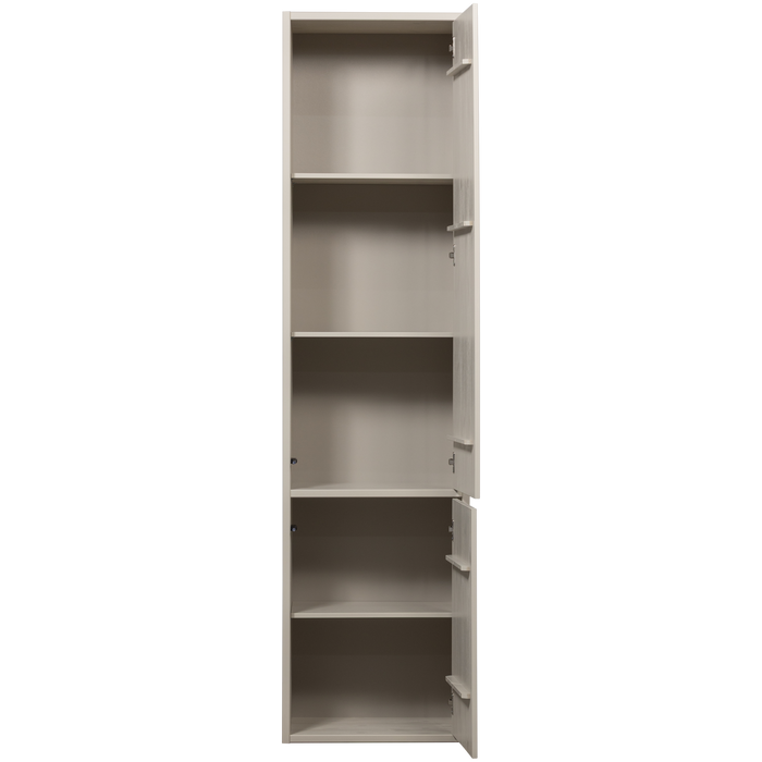 WOOOD Meggy Smalle Opbergkast - Grenen hout - Dust |Grijs - 215x55x40