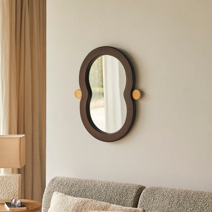 Tikamoon - Spiegel in mindihout 60x40 cm Agate