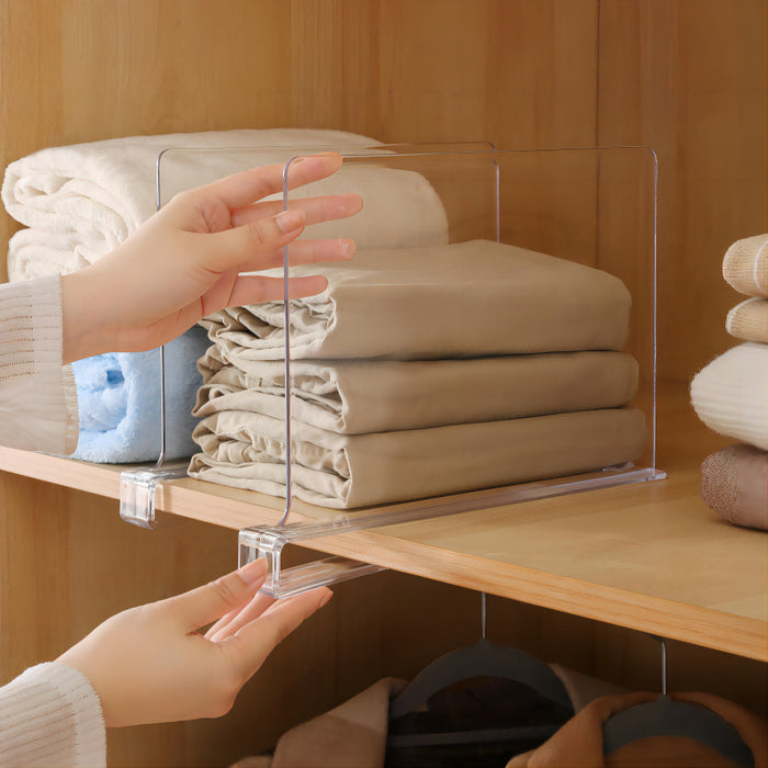 XIVADA Kastverdeler - Plankverdeler - Acryl - Transparant - Set van 4