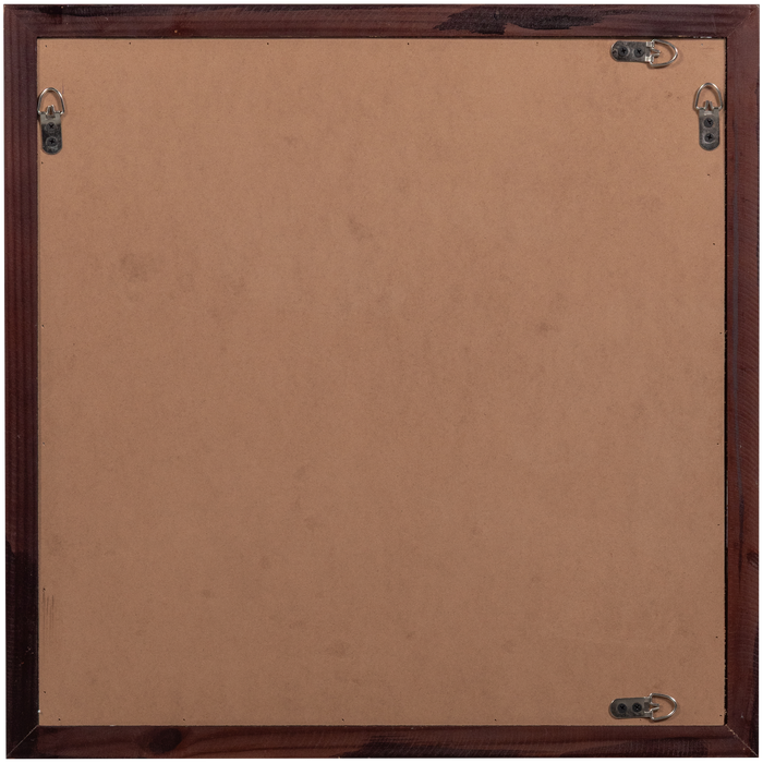 WOOOD Anno Wanddeco - Katoen|Hout - Naturel|Bruin - 90x60x10