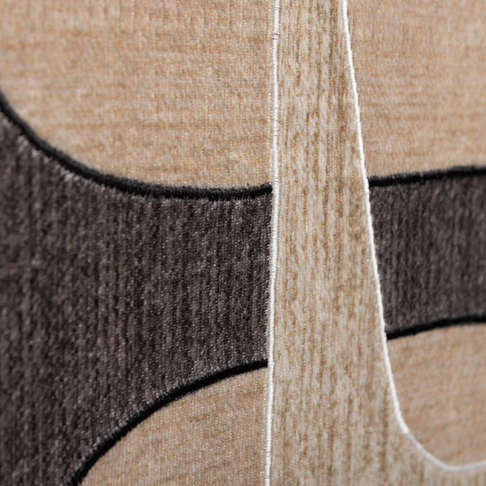 WOOOD Anno Wanddeco - Katoen|Hout - Naturel|Bruin - 90x60x10