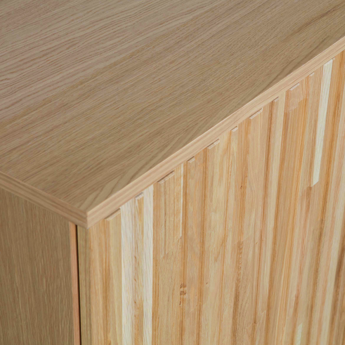 WOOOD New Gravure Dressoir B 200 cm - Eiken - Naturel