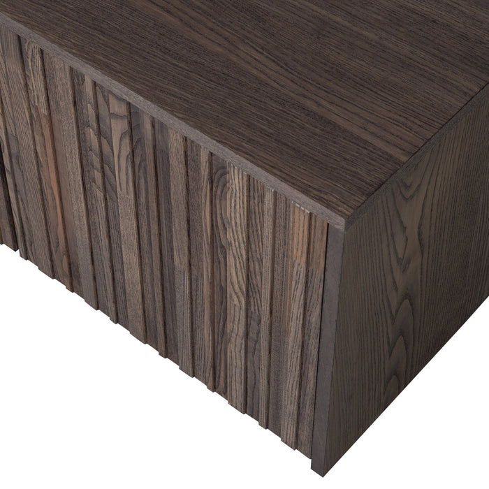 WOOOD New Gravure Kistbank B 88 cm - Essen - Espresso