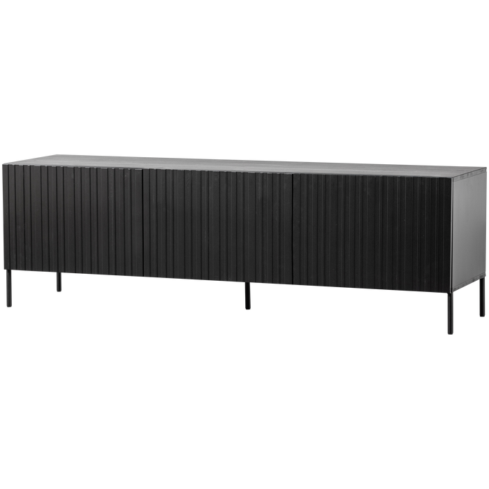 WOOOD New Gravure Tv-meubel B 180 cm - Grenen - Zwart