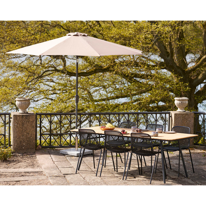 House Nordic Branson Tuinstoel Zwart set van 4