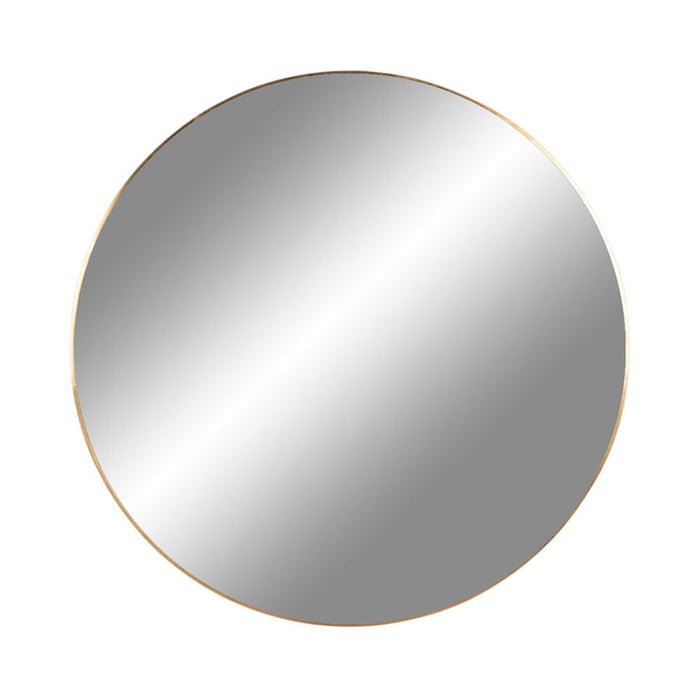 Jersey Mirror - Mirror, steel, brass look, ø80 cm