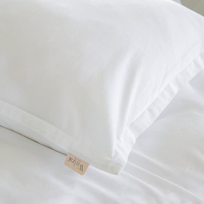 Walra Vintage Satin Dekbedovertrek 140 x 220 cm - Wit