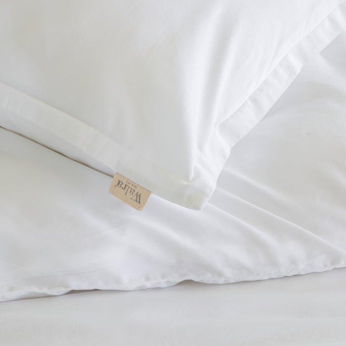 Walra Vintage Satin Dekbedovertrek 200 x 220 cm - Wit