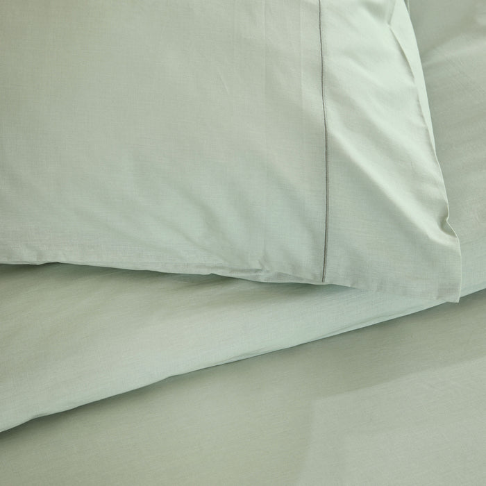 Walra Remade Uni Essence Dekbedovertrek 200 x 220 cm - Groen