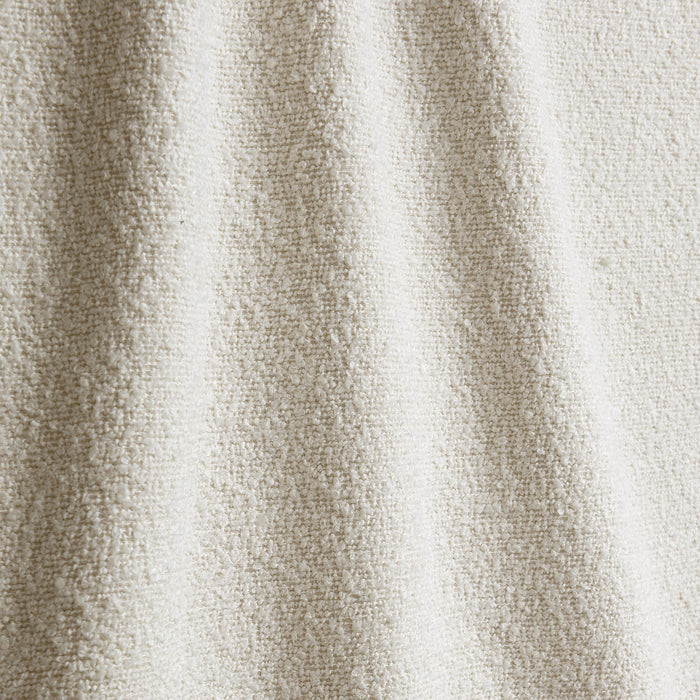 180° draaibare fauteuil in crèmekleurige badstof