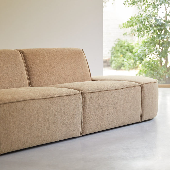 Tikamoon - Modulaire 2-3-zitsofa Dario in camelkleurige stof
