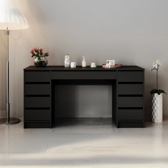 Meubella - Kaptafel Arco 2 - Zwart - 154 cm