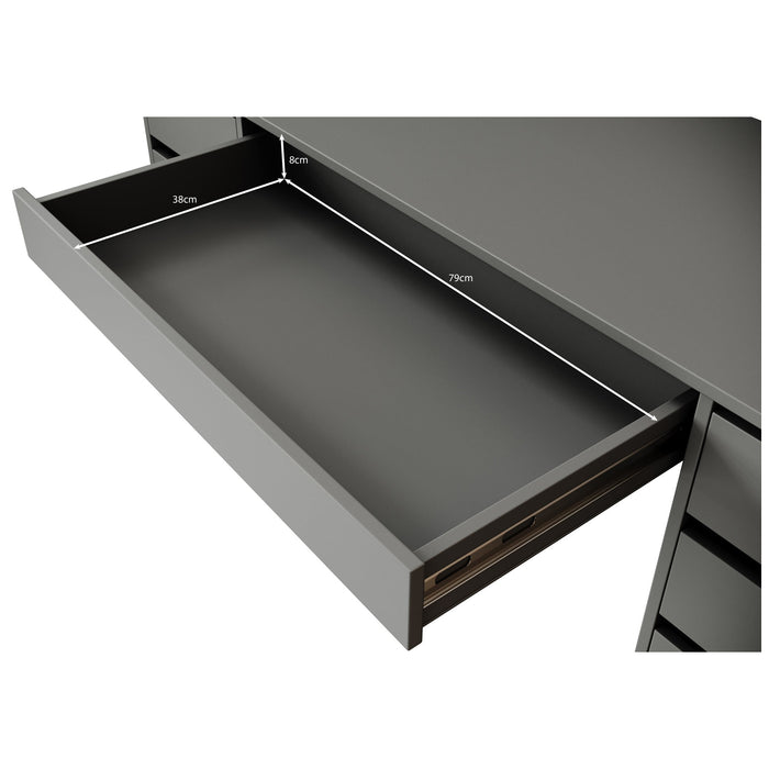 Meubella - Kaptafel Arco 2 - Zwart - 154 cm