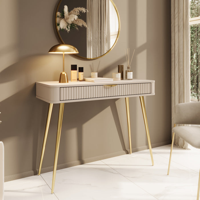 Meubella - Kaptafel Lima - Beige - 100 cm