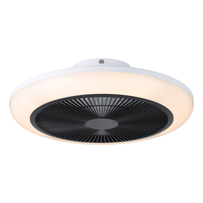 EGLO Sayulita 1 Plafondlamp met ventilator - 46 cm - Zwart|Wit - Dimbaar - 3 Standen