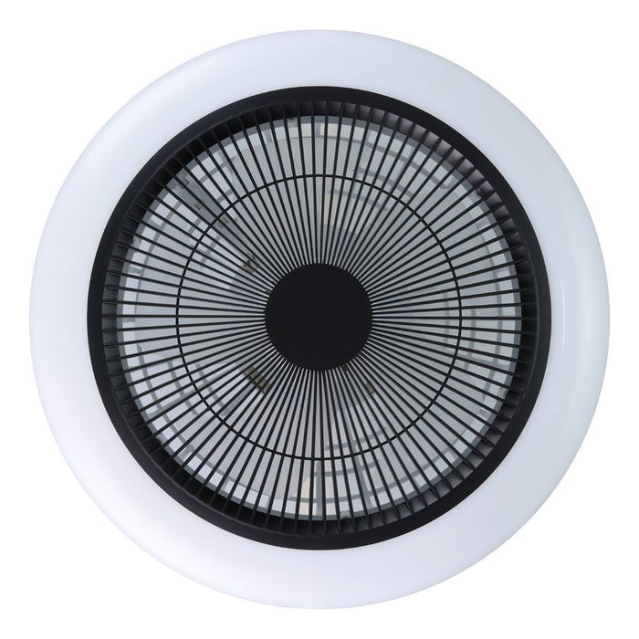 EGLO Sayulita 1 Plafondlamp met ventilator - 46 cm - Zwart|Wit - Dimbaar - 3 Standen