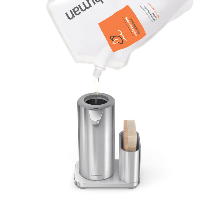 Simplehuman - Zeepdispenser 414 ml met Sensor en Wireless Charger en Caddy