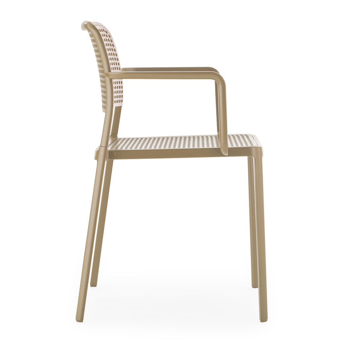 Kartell Audrey Eetkamerstoel met Armleuningen - Beige