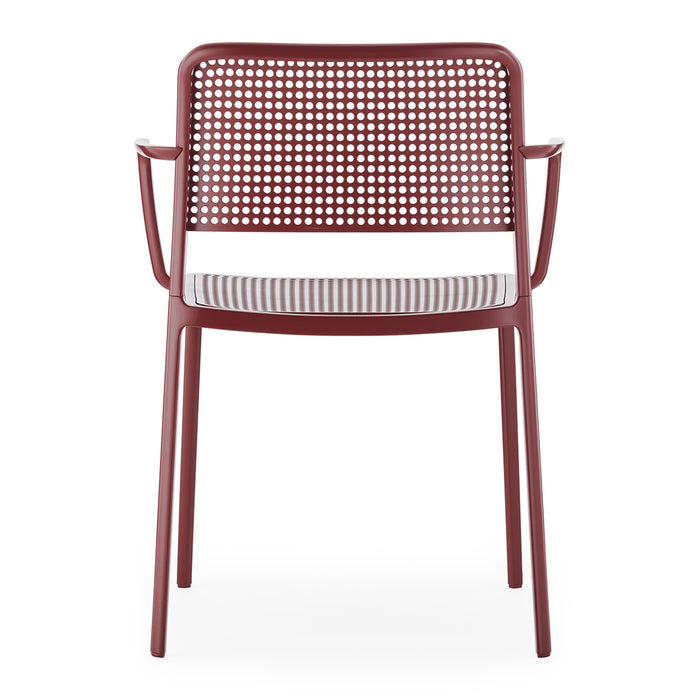 Kartell Audrey Eetkamerstoel met Armleuningen - Burgundy