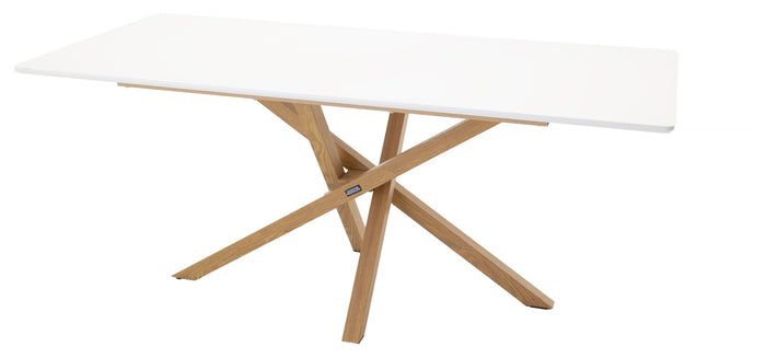 Fjôrd - Eettafel Naturel|Wit 180cm - MDF - Piazza