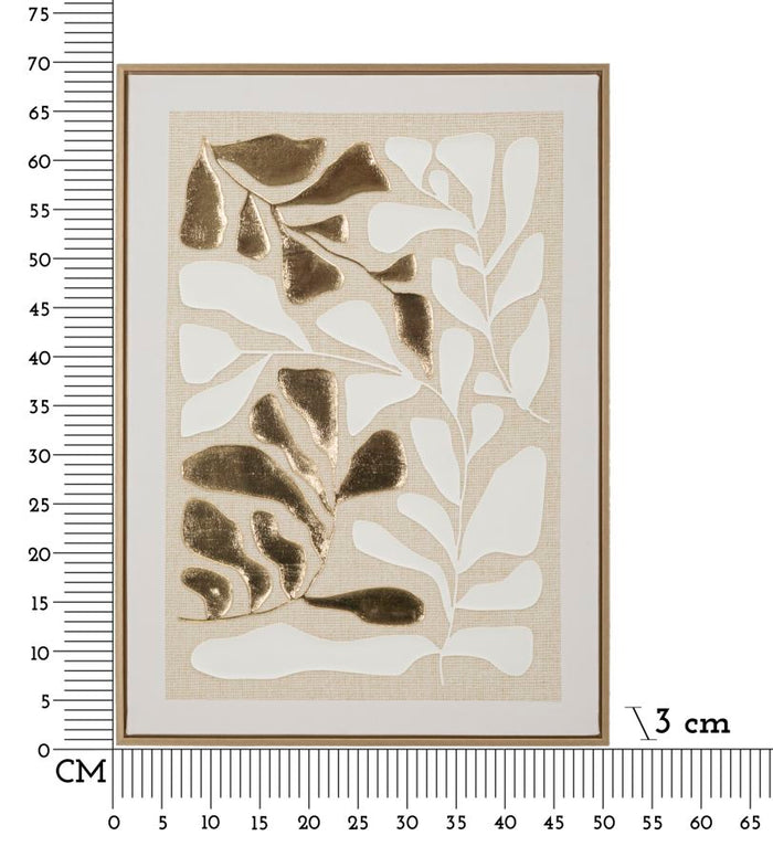 Schilderij op canvas met lijst cm 50x3x70