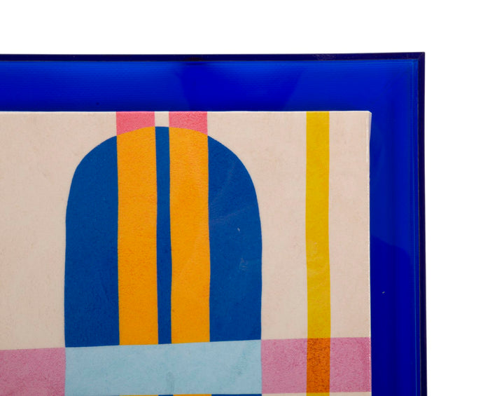 Print op gelakt canvas met acryl frame cm 60x3,3x80