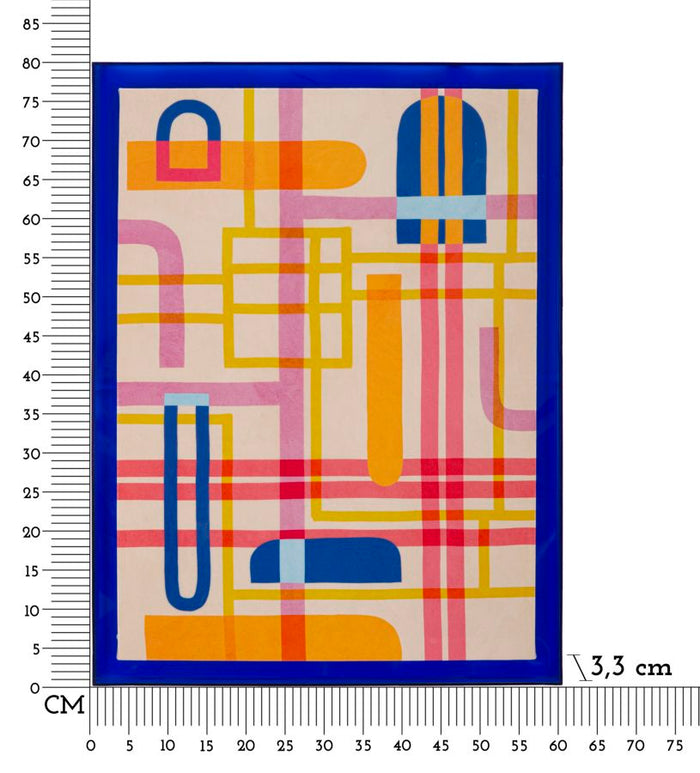 Print op gelakt canvas met acryl frame cm 60x3,3x80