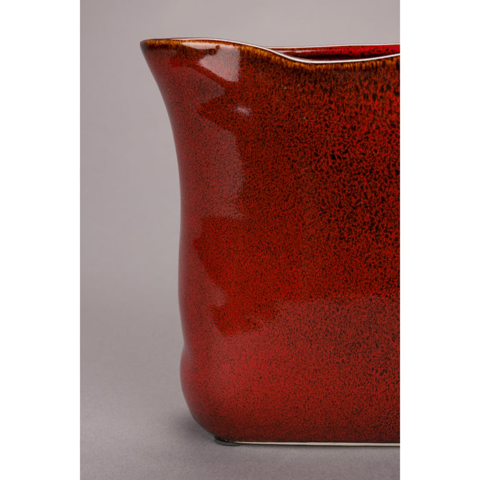 Dutchbone Edna Vaas 18 cm Rood