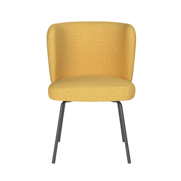 Housecraft Living Stan Eetkamerstoel Metaal Okergeel