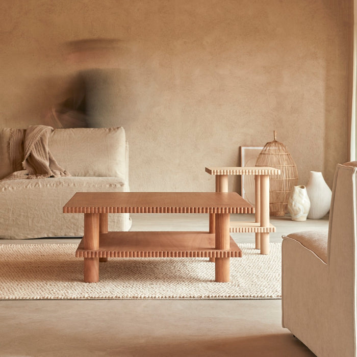 Tikamoon - Mindihouten salontafel 100 x 100 Mollie