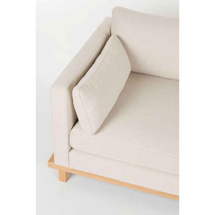 Zuiver Blossom 4,5-zitsbank Eiken Zand - Crème