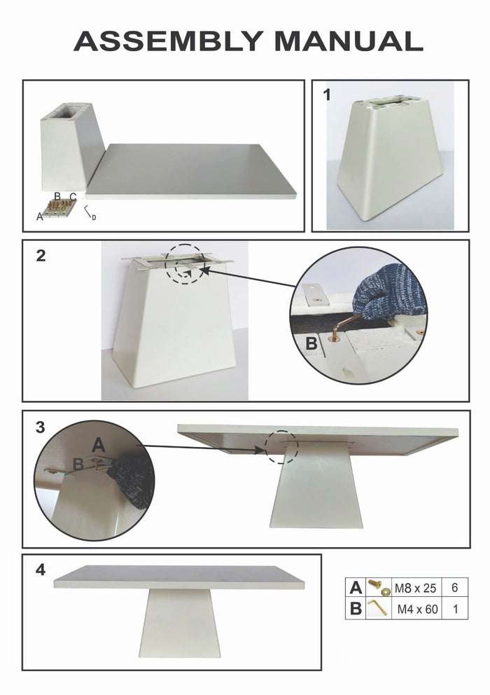 Giga Meubel - Tuintafel Rechthoek 300cm - Beige Eco Composiet - Avia