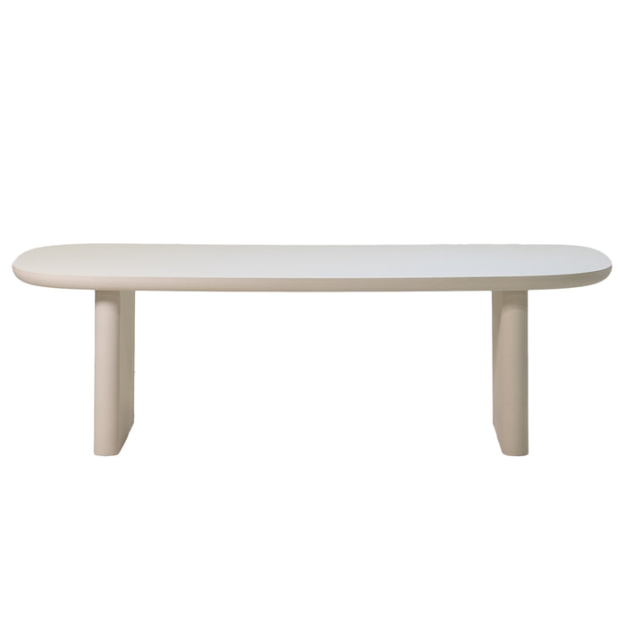 Giga Meubel - Tuintafel Deens Ovaal - Beige Betonlook - 200x100x75cm - Maya