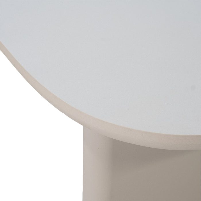 Giga Meubel - Tuintafel Deens Ovaal - Beige Betonlook - 200x100x75cm - Maya