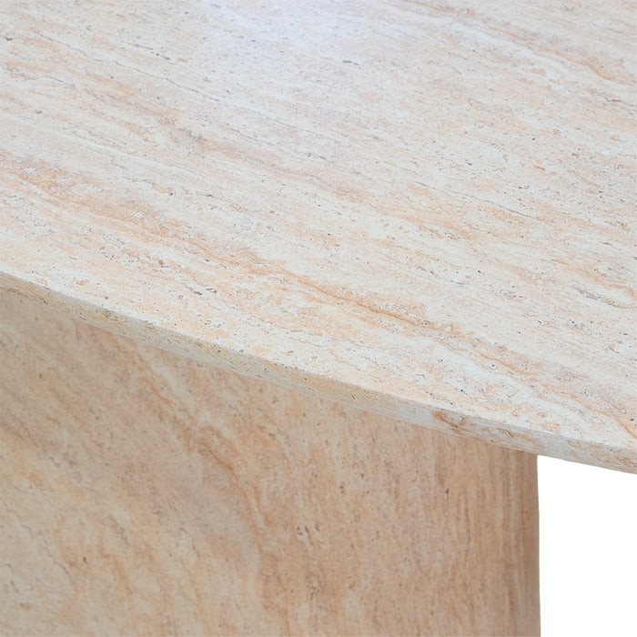 Giga Meubel - Tuintafel Ovaal - Naturel Travertin - 200x100x74cm - Myrna