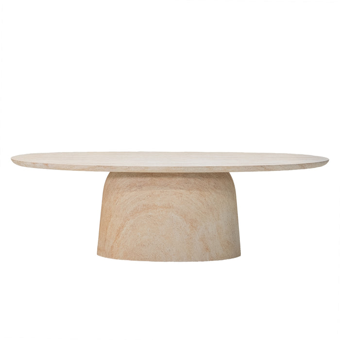 Giga Meubel - Tuintafel Ovaal - Naturel Travertin - 240x100x74cm - Myrna
