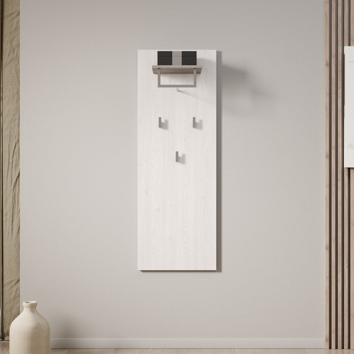 Meubella - Kapstok Linford - Wit eiken - 50 cm