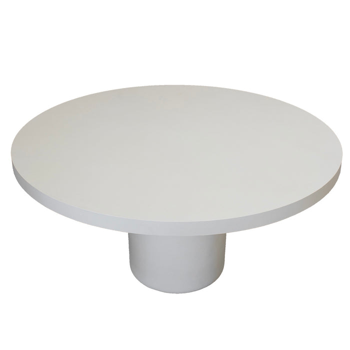 Giga Meubel - Tuintafel Rond 120cm - Beige Eco Composiet - Betonlook - Eden